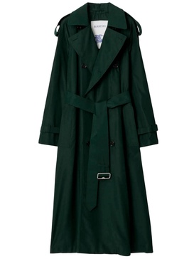 Long Silk Trench Coat