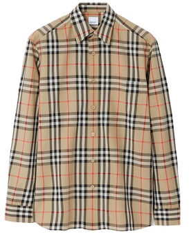 Burberry Check cotton poplin shirt