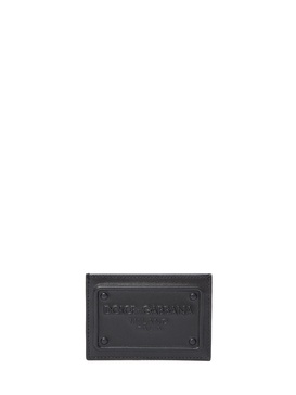 Black leather cardholder