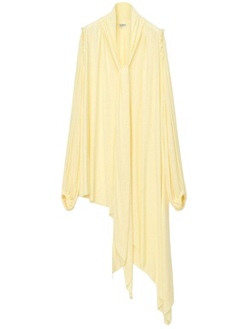 LOEWE Feminine and Chic Asymmetric Dress in Vanilla Viscose for Women