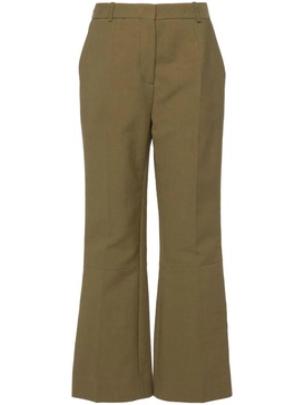 cropped flared trousers