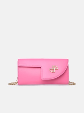 'JP' PINK LEATHER CROSSBODY BAG