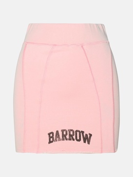 PINK COTTON MINISKIRT