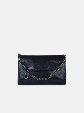 'FALABELLA' BRIGHT BLUE RECYCLED POLYESTER MINI 'CROSSBODY' CLUTCH