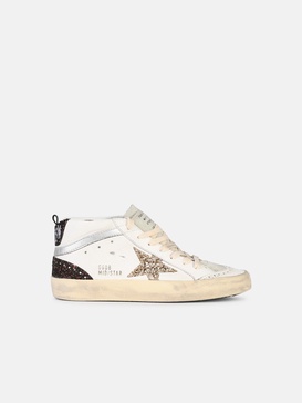 'MID STAR CLASSIC' WHITE LEATHER BLEND SNEAKERS