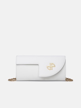 'JP' WHITE LEATHER CROSSBODY BAG