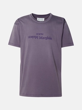 PURPLE COTTON T-SHIRT