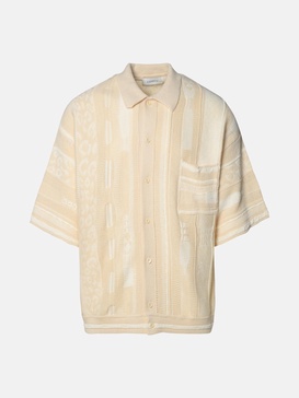 IVORY COTTON POLO SHIRT