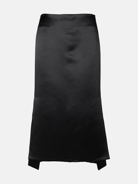 'HUDSON' BLACK ACETATE SKIRT