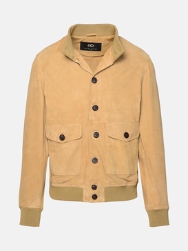 BEIGE LEATHER JACKET