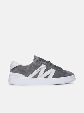 'MONACO' GREY LEATHER SNEAKERS