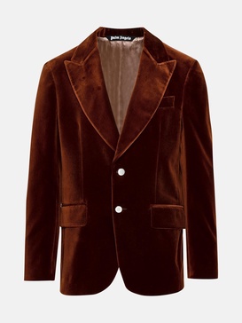 BROWN COTTON BLAZER