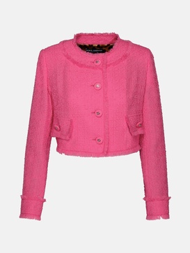 Dolce & Gabbana Pink Wool Jacket Woman