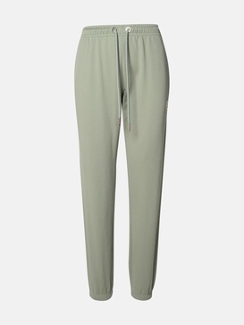 GREEN COTTON TRACK PANTS