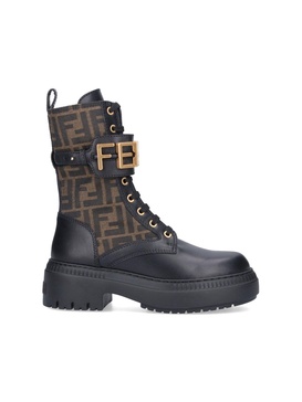 Fendi Women Biker Boots "Fendigraphy"