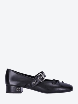 Miu Miu Women Leather Heeled Ballerinas