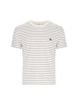 Celine Men Triomphe Striped T-Shirt