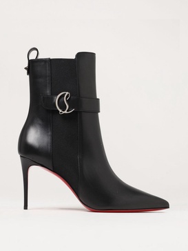 Christian Louboutin Flat Ankle Boots Woman Black Woman