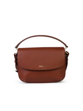 A.P.C. Small 'Sarah' Brown Leather Bag Woman