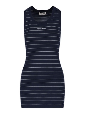 Miu Miu Women Striped Mini Dress