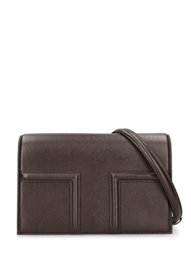 T-Flap leather shoulder bag