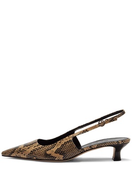 35mm Catrina snake print slingbacks