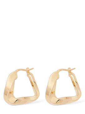 Essentials Twist Triangle hoop earrings