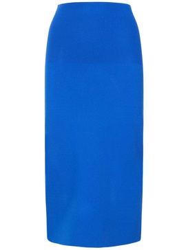 Body fitted stretch midi skirt