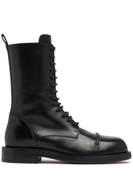 35mm Gillian leather combat boots