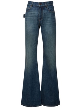 Flared denim jeans