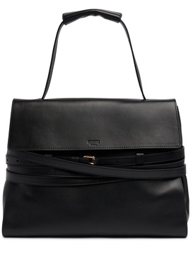 Tie Me belted nappa leather bag