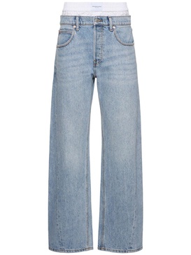 Balloon high rise cotton denim jeans