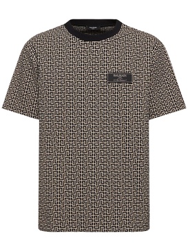 T-shirt with jacquard monogram