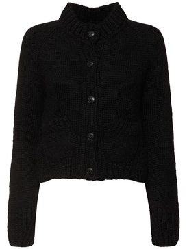 Buttoned knit cardigan