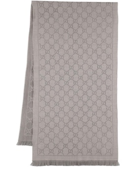 GG wool jacquard scarf