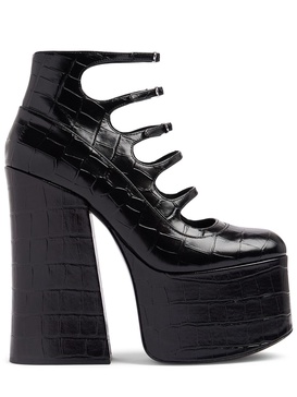 The Kiki leather platform heels