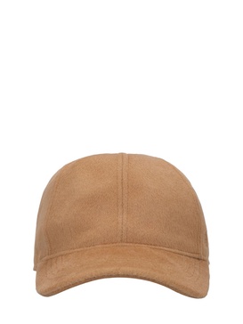 Lined wool baseball cap