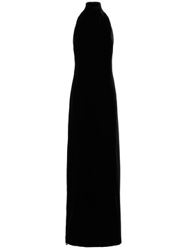 Armida velvet halter neck long dress