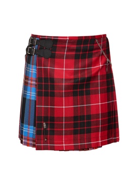 LVR Exclusive wool tartan mini kilt