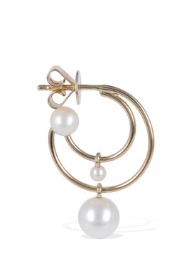 14kt Petit Bain pearl mono earring