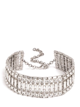 Crystal baguette choker