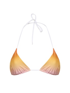 Faded triangle bikini top