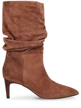 60mm Suede slouchy boots