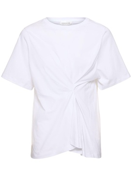 Organic cotton jersey t-shirt w/twist