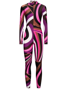 Printed lycra jumpsuit