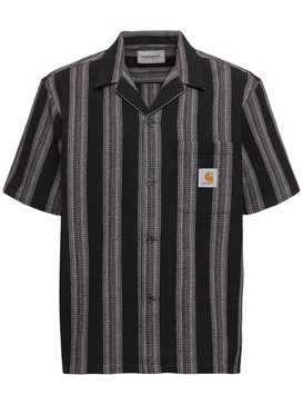 Dodson waffle weave cotton shirt