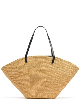 Sola raffia effect tote bag