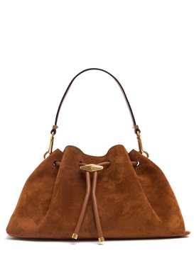 E/W Bon Bon suede bucket bag