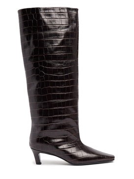 50mm The Wide Shaft leather tall boots