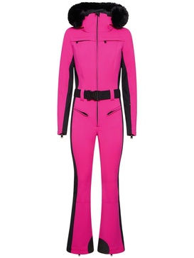 Parry ski suit w/ faux fur trim